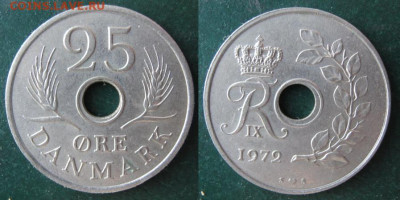 Дания 25 эре 1972 до 14-01-24 в 22:00 - 11 49 Дания 25 эре 1972 г