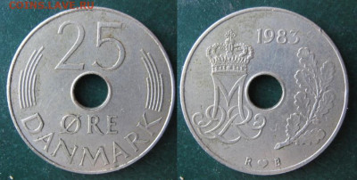 Дания 25 эре 1983 до 14-01-24 в 22:00 - 11 69 Дания 25 эре 1983