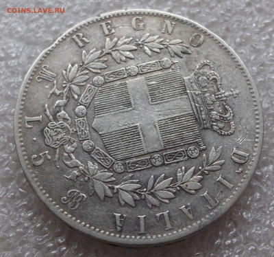 Италия 5 лир 1873 год - 013.JPG