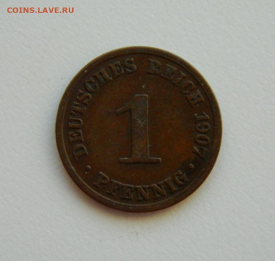 Германия 1 пфенниг 1907 г. "А" до 11.01.24 - DSCN0034.JPG