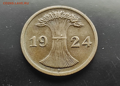 Германия 2 пфеннига 1924(F) до 15.01.2024 - IMG_20240108_222621