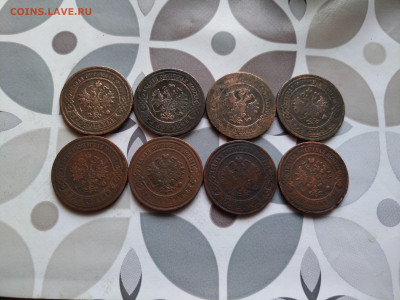 3 копейки 1868,1878,1898,1901-16, 8 штук до 12.01.24 - 6тр (2)