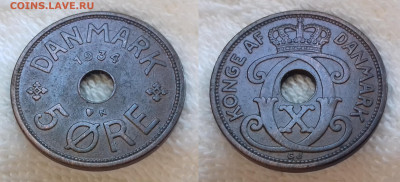 Дания 5 эре 1934 до 16.01 22:00 - ДАНИЯ 5 эре 1934 20191124_1411