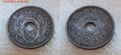 Дания 1 эре 1936 до 16.01 22:00 - ДАНИЯ 1 эре 1936 20191124_1111