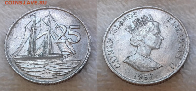 Кайман 25 центов 1987 до 16.01 22:00 - КАЙМАН 25 центов 1987 20191124_1215