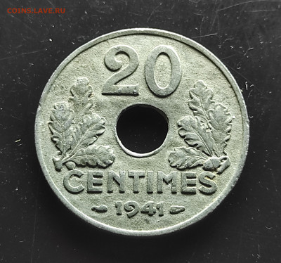 Франция 20 сантимов 1941  до 16.01.2024 - IMG_20240111_013301