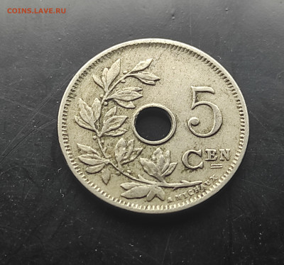 Бельгия 5 сантимов 1910 до 16.01.2024 - IMG_20240111_042533