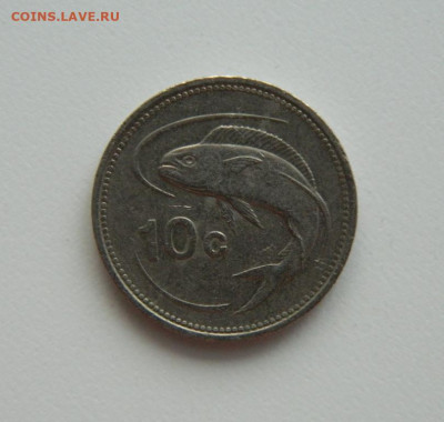 Мальта 10 центов 1991 г. (Фауна) до 17.01.24 - DSCN0166.JPG