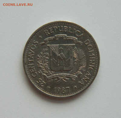 Доминиканская Республика 25 сентаво 1987 г. до 17.01.24 - DSCN0158.JPG