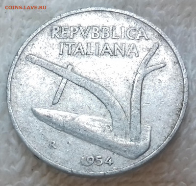 Италия 10 лир 1954 до 18.01 22:00 - Италия 10 лир 1954 20220628_123711