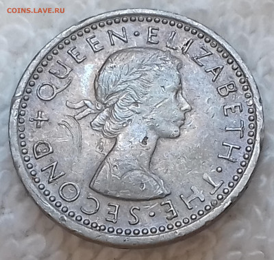 Новая Зеландия 3 пенса 1959 до 18.01 22:00 - Новая Зеландия 3 пенса 1959 20220704_155015