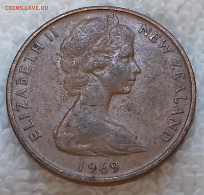 Новая Зеландия 2 цента 1969 до 18.01 22:00 - Новая Зеландия 2 цента 1969 20220704_155307