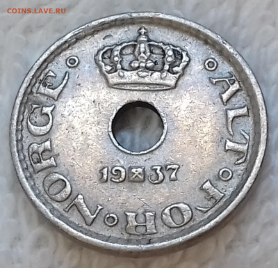 Норвегия 10 эре 1937 до 18.01 22:00 - Норвегия 10 эре 1937 20220629_123455