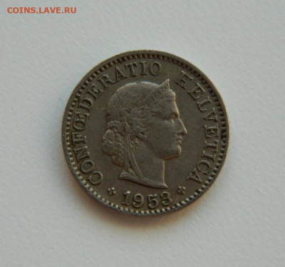 Швейцария 5  раппенов 1953 г. до 17.01.24 - DSCN0233.JPG