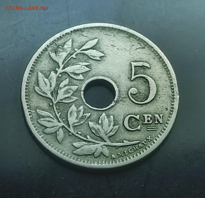 Бельгия 5 сантимов 1910 до 18.01.2024 - IMG_20240113_195339