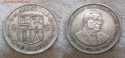 Маврикий 1 рупия 1993 до 18.01 22:00 - МАВРИКИЙ 1 рупия 1993 20190626_0749