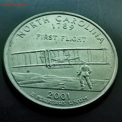 Сша 25 центов 2001 северная Каролина до 18.01.2024 - IMG_20240113_222235