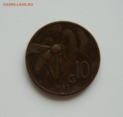 Италия 10 чентезимо 1923 г. (Фауна) до 17.01.24 - DSCN0417.JPG