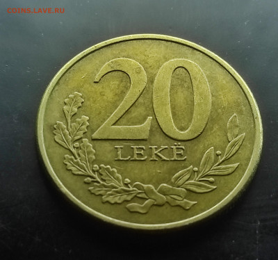 Албания 20 леков  2016  до 19.01.2024 - IMG_20240114_085211