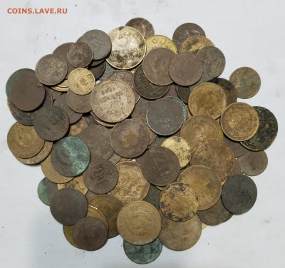 Лот МОНЕТОК (110шт.) 1924-57г.г. до 20.01.24г.; 22:00 МСК - Советы-1