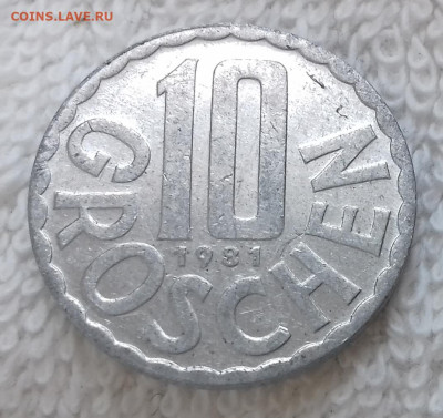 Австрия 10 грошей 1981 до 18.01 22:00 - Австрия 10 грошей 1981 20150326_203447