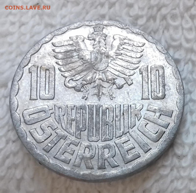 Австрия 10 грошей 1963 до 18.01 22:00 - Австрия 10 грошей 1963 20150326_203804