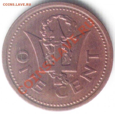 №4 Барбадос, 1 цент 1999. До 13.01.2012 в 22-00 - №4-1