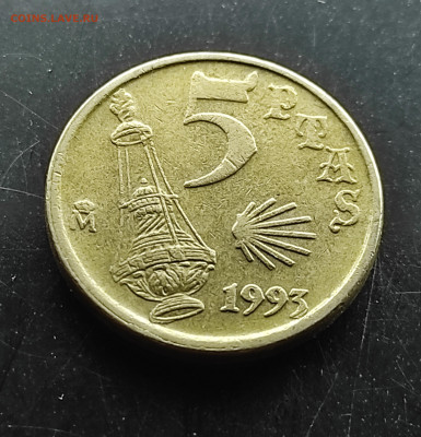 Испания 5 песет 1993 юбилейная до 19.01.2024 - IMG_20240114_122535
