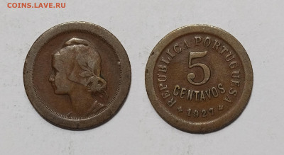 Португалия 5 сентавос 1927 года - 17.01 - IMG_20240113_080723