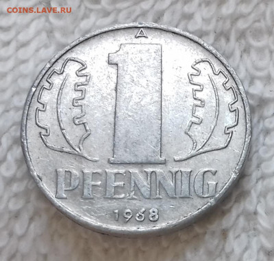 ГДР 1 пфенниг 1968 до 18.01 22:00 - ГДР 1 пфенниг 1968 20150326_211222
