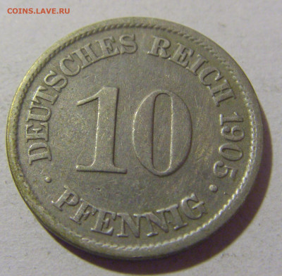 10 пфеннигов 1905 А Германия №1 20.01.24 22:00 М - CIMG5721.JPG