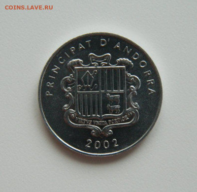 Андорра 1 сантим 2002 г. (Юбилейная)  до 18.01.24 - DSCN0413.JPG