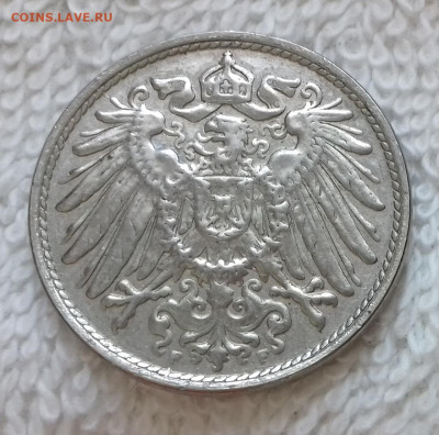Германия 10 пфеннигов 1913 F до 21.01 22:00 - Германия 10 пфеннигов 1913 F 20150326_211724