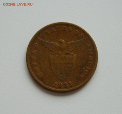 Американские Филиппины 1 сентаво 1931 г. до 18.01.24 - DSCN0392.JPG