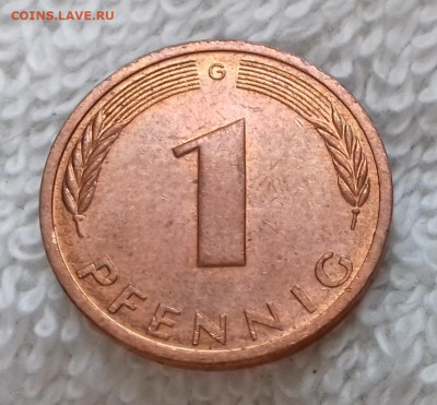 Германия 1 пфенниг 1991 G до 21.01 22:00 - Германия 1 пфенниг 1991 G 20150326_213633