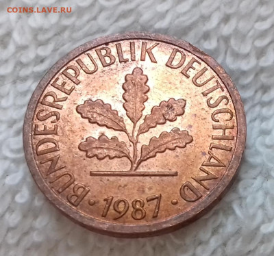 Германия 1 пфенниг 1987 J до 21.01 22:00 - Германия 1 пфенниг 1987 J 20150326_214023