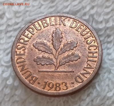 Германия 1 пфенниг 1983 F до 21.01 22:00 - Германия 1 пфенниг 1983 F 20150326_214344