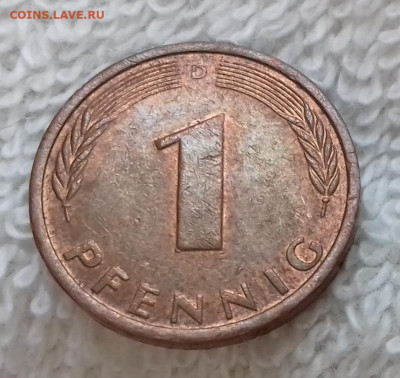 Германия 1 пфенниг 1981 D до 21.01 22:00 - Германия 1 пфенниг 1981 D 20150326_214627