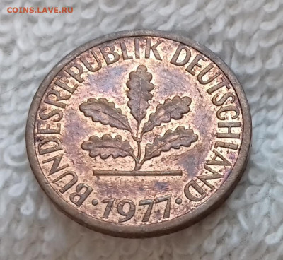 Германия 1 пфенниг 1977 J до 21.01 22:00 - Германия 1 пфенниг 1977 J 20150326_215027