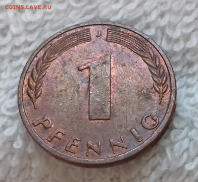 Германия 1 пфенниг 1950 J до 21.01 22:00 - Германия 1 пфенниг 1950 J 20150326_215206
