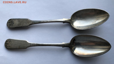 Старинные серебряные столовые ложки 84 проба 1864 год -2 шт - IMG_7534.JPG