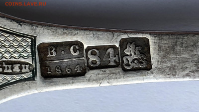 Старинные серебряные столовые ложки 84 проба 1864 год -2 шт - IMG_7525.JPG