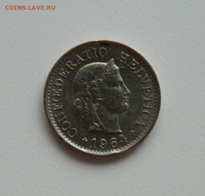 Швейцария 5 раппенов 1964 г. до 23.01.24 - DSCN1010.JPG