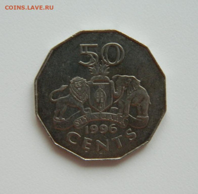 Свазиленд 50 центов 1996 г. (Фауна) Крупная! до 23.01.24 - DSCN0815.JPG