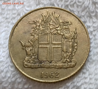 Исландия 1 крона 1962 до 21.01 22:00 - Исландия 1 крона 1962 20240115_145907
