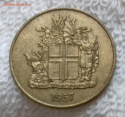 Исландия 1 крона 1957 до 21.01 22:00 - Исландия 1 крона 1957 20240115_150023