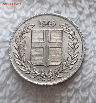 Исландия 10 эйре 1946 до 21.01 22:00 - Исландия 10 эйре 1946 20240115_150731
