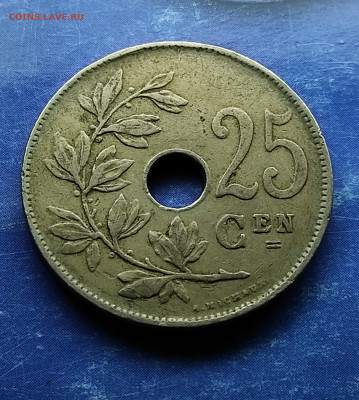 Бельгия 25 сантимов 1922 до 23 . 01.2024 - IMG_20240118_114350