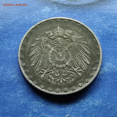 Германия 10 пфеннигов 1916  (А) железо до 23.01.2024 - IMG_20240118_114501