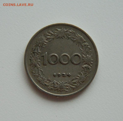 Австрия 1000 крон 1924 г. до 24.01.24 - DSCN0630.JPG
